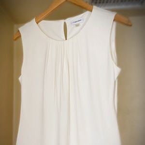 White sleeveless Calvin Klein blouse, NWOT